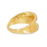 14k Yellow Gold 0.40 ctw Organic Women's Diamond Ring
