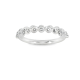 14k White Gold 1.08 ctw Shared Prong Diamond Band