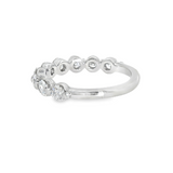 14k White Gold 1.08 ctw Shared Prong Diamond Band