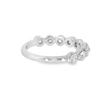 14k White Gold 1.08 ctw Shared Prong Diamond Band