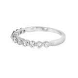 14k White Gold 0.50 ctw Shared Prong Diamond Band