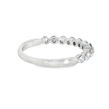 14k White Gold 0.50 ctw Shared Prong Diamond Band
