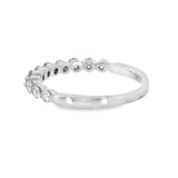 14k White Gold 0.50 ctw Shared Prong Diamond Band