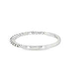 14k White Gold 0.10 ctw Shared Prong Diamond Band