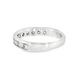 14k White Gold 0.75 ctw Channel Set Diamond Band