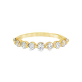 14k Yellow Gold 0.70 ctw Shared Prong Diamond Band