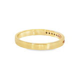 14k Yellow Gold 0.10 ctw Channel Set Diamond Band