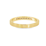 14k Yellow Gold 0.10 ctw Channel Set Diamond Band