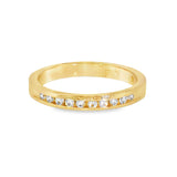 14k Yellow Gold 0.20 ctw Channel Set Diamond Band