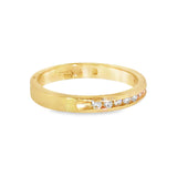 14k Yellow Gold 0.20 ctw Channel Set Diamond Band