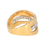 14k Yellow Gold 0.50 ctw Organic Women's Diamond Ring