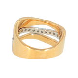 14k Yellow Gold 0.50 ctw Organic Women's Diamond Ring