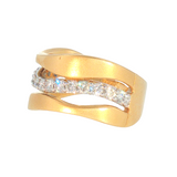 14k Yellow Gold 0.50 ctw Organic Women's Diamond Ring