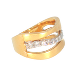14k Yellow Gold 0.50 ctw Organic Women's Diamond Ring