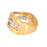 14k Yellow Gold 0.50 ctw Organic Women's Diamond Ring
