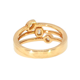 14k Yellow Gold 0.24 ctw 3 Stone Women's Diamond Ring