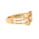 14k Yellow Gold 0.24 ctw 3 Stone Women's Diamond Ring