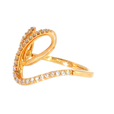 14k Yellow Gold 0.40 ctw Free Form Women's Diamond Ring