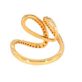 14k Yellow Gold 0.40 ctw Free Form Women's Diamond Ring