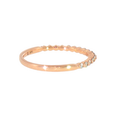 14k Rose Gold 0.20 ctw Shared Prong Diamond Band