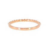14k Rose Gold 0.20 ctw Shared Prong Diamond Band