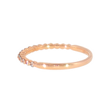 14k Rose Gold 0.20 ctw Shared Prong Diamond Band