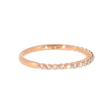14k Rose Gold 0.20 ctw Shared Prong Diamond Band