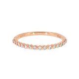 14k Rose Gold 0.20 ctw Shared Prong Diamond Band