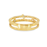 14k Yellow Gold 0.25 ctw Modern Women's Diamond Ring