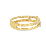 14k Yellow Gold 0.25 ctw Modern Women's Diamond Ring