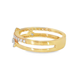 14k Yellow Gold 0.25 ctw Modern Women's Diamond Ring