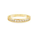 14k Yellow Gold 0.30 ctw Channel Set Diamond Band