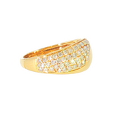 14k Yellow Gold 0.50 ctw Dome Women's Diamond Ring