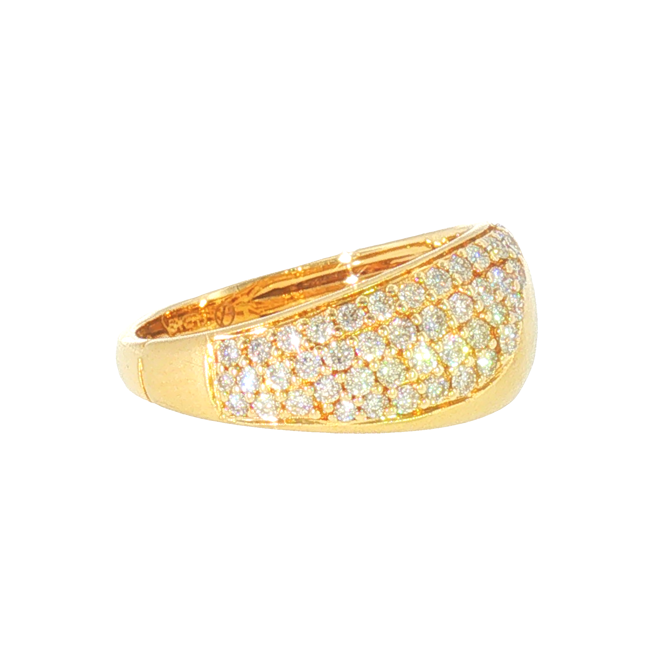 14k Yellow Gold 0.50 ctw Dome Women's Diamond Ring