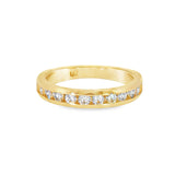 14k Yellow Gold 0.50 ctw Channel Set Diamond Band