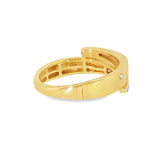14k Yellow Gold 0.25 ctw Modern Women's Diamond Ring