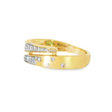 14k Yellow Gold 0.25 ctw Modern Women's Diamond Ring
