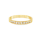 14k Yellow Gold 0.25 ctw Channel Set Diamond Band