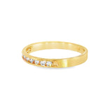 14k Yellow Gold 0.25 ctw Channel Set Diamond Band