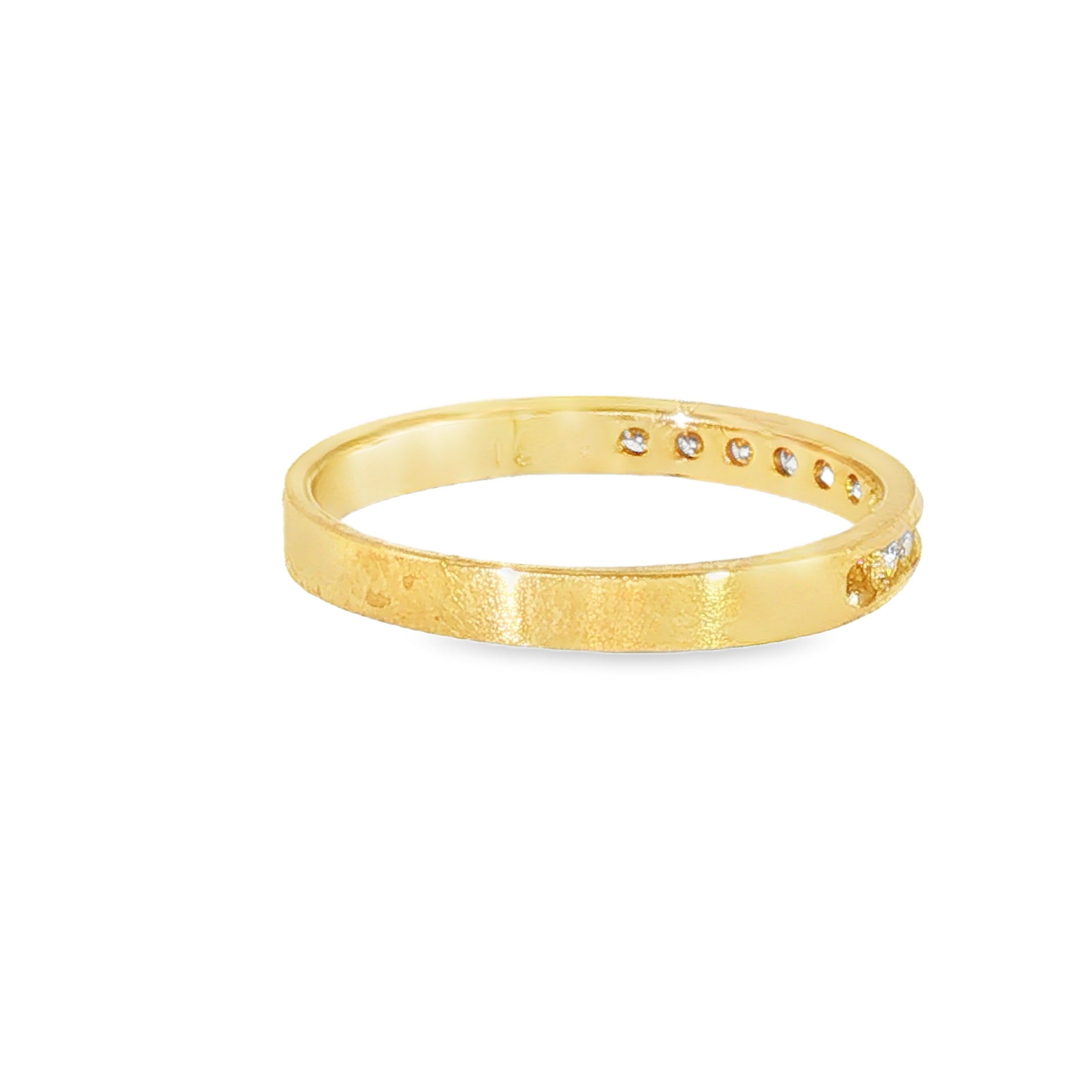 14k Yellow Gold 0.25 ctw Channel Set Diamond Band