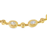 14k Yellow Gold 1.25 ctw Vintage Inspired Diamond Bracelet