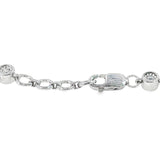 14k White Gold 0.70 ctw Bezel Set Diamond Bracelet