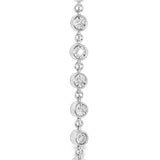 14k White Gold 0.70 ctw Bezel Set Diamond Bracelet