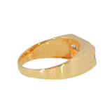 14k Yellow Gold 0.53ctw 5 Stone Men's Diamond Wedding Ring