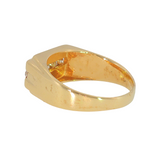 14k Yellow Gold 0.53ctw 5 Stone Men's Diamond Wedding Ring