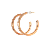 14k Yellow Gold 0.46 ctw Large Hoop Diamond Earrings