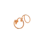 14k Rose Gold 0.06 ctw Small Twist Diamond Earrings