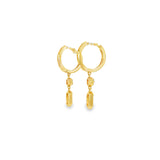 14k Yellow Gold 0.14 ctw Danglet Diamond Earrings