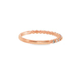 14k Rose Gold 0.25 ctw Shared Prong Diamond Band