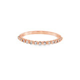 14k Rose Gold 0.25 ctw Shared Prong Diamond Band